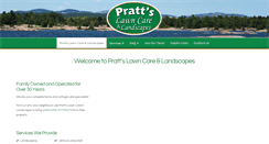 Desktop Screenshot of prattslawncare.com